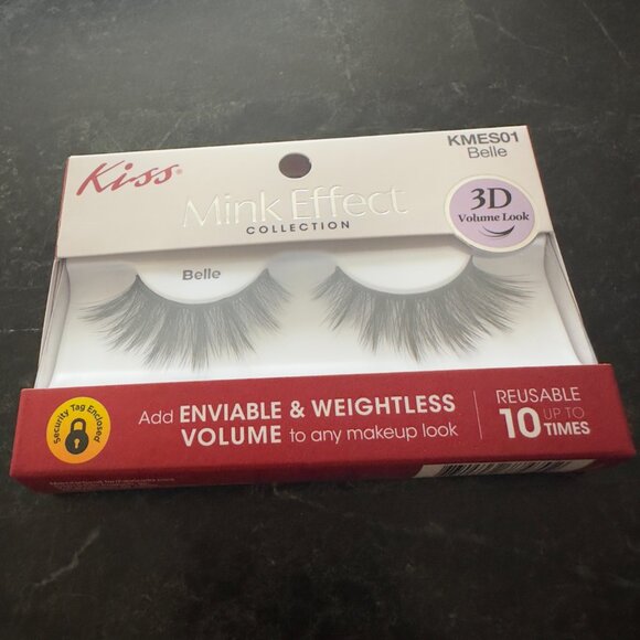 Brand New sealed Kiss Mink Effect Collection 3D volume look KMES01 Belle. 2 Pack - Picture 1 of 6